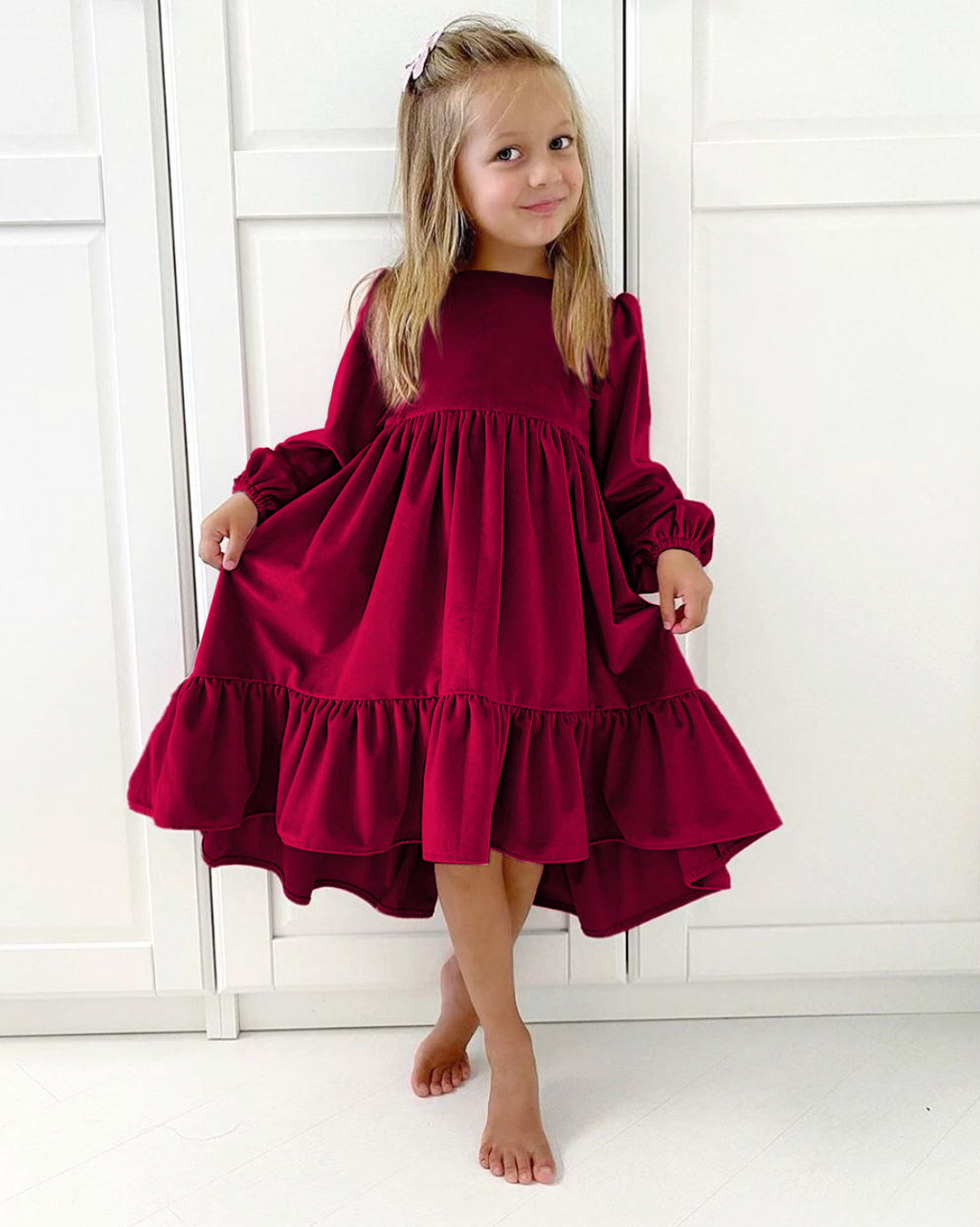 Enchanté Velvet Christmas Dress – Elegant Festive Party Gown