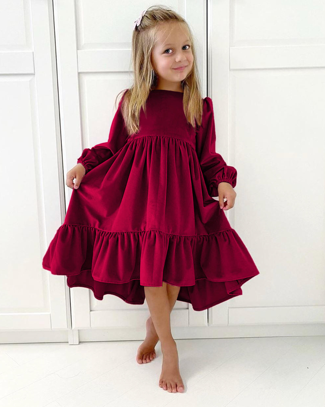 Enchanté Velvet Christmas Dress – Elegant Festive Party Gown