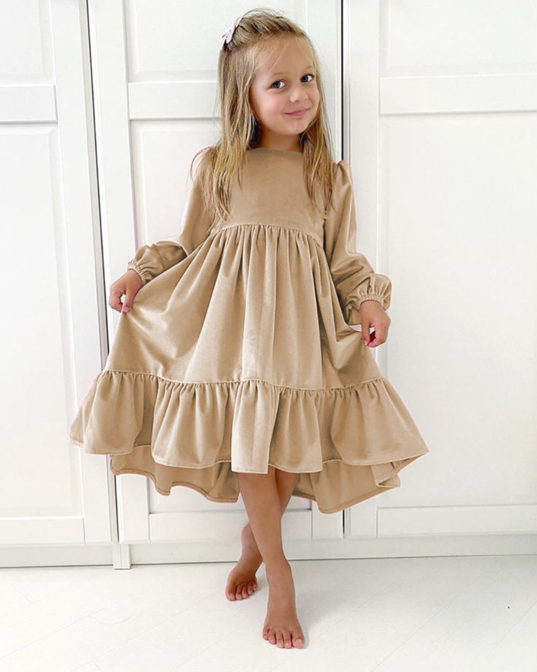 Enchanté Velvet Christmas Dress – Elegant Festive Party Gown