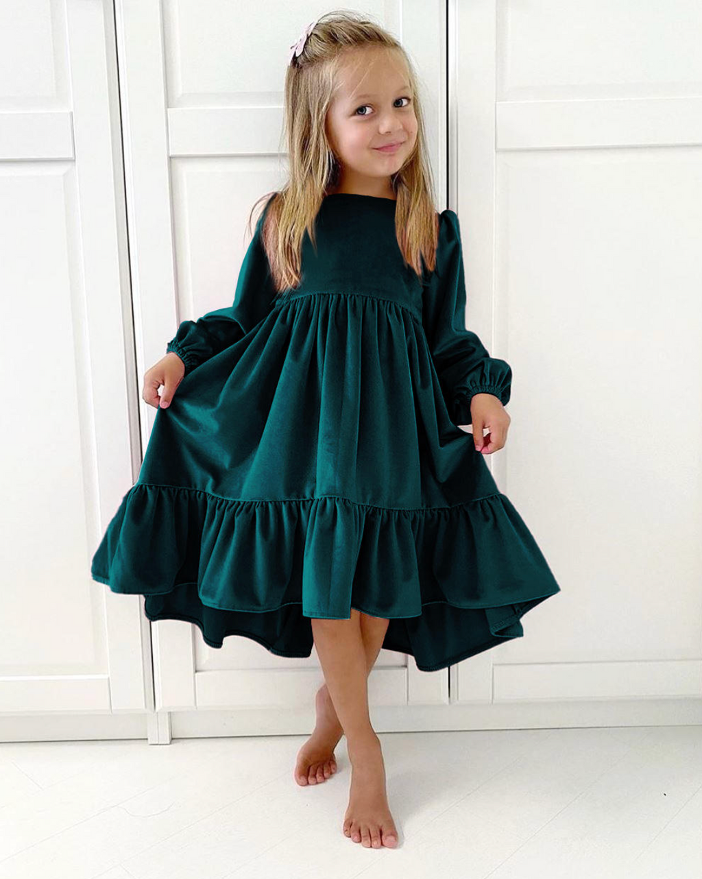Enchanté Velvet Christmas Dress – Elegant Festive Party Gown