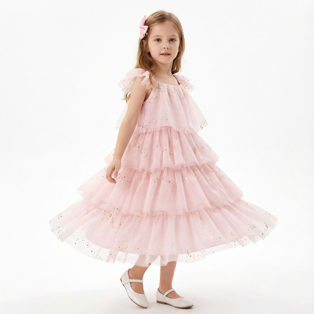 Glimmerelle Sparkle Dress – Enchanting Sequined Party Dress for Girls
